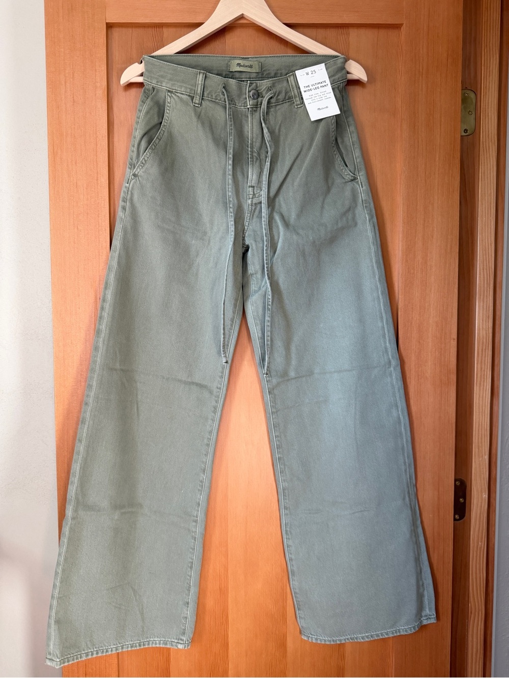 Madewell Ultimate Wide Leg Airy Denim Drawstring Pant